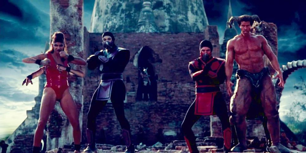 Sheeva, Rain, Ermac and Motaro in Mortal Kombat Annihilation