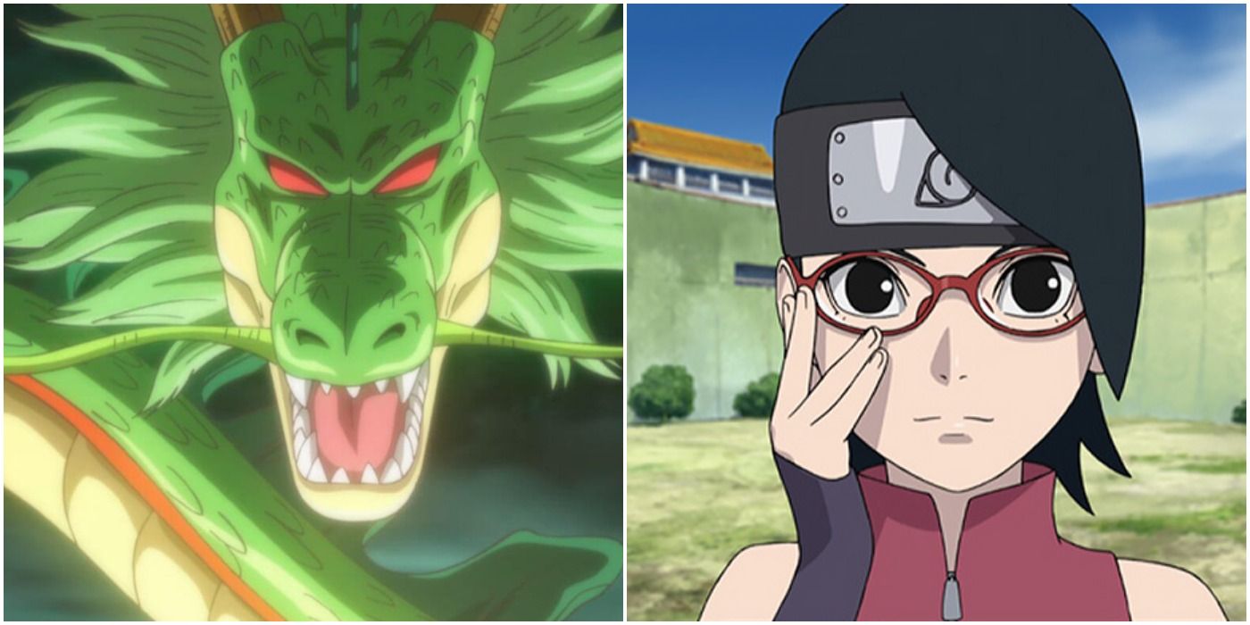 Dragon Ball Shenron & Boruto Sarada Uchiha