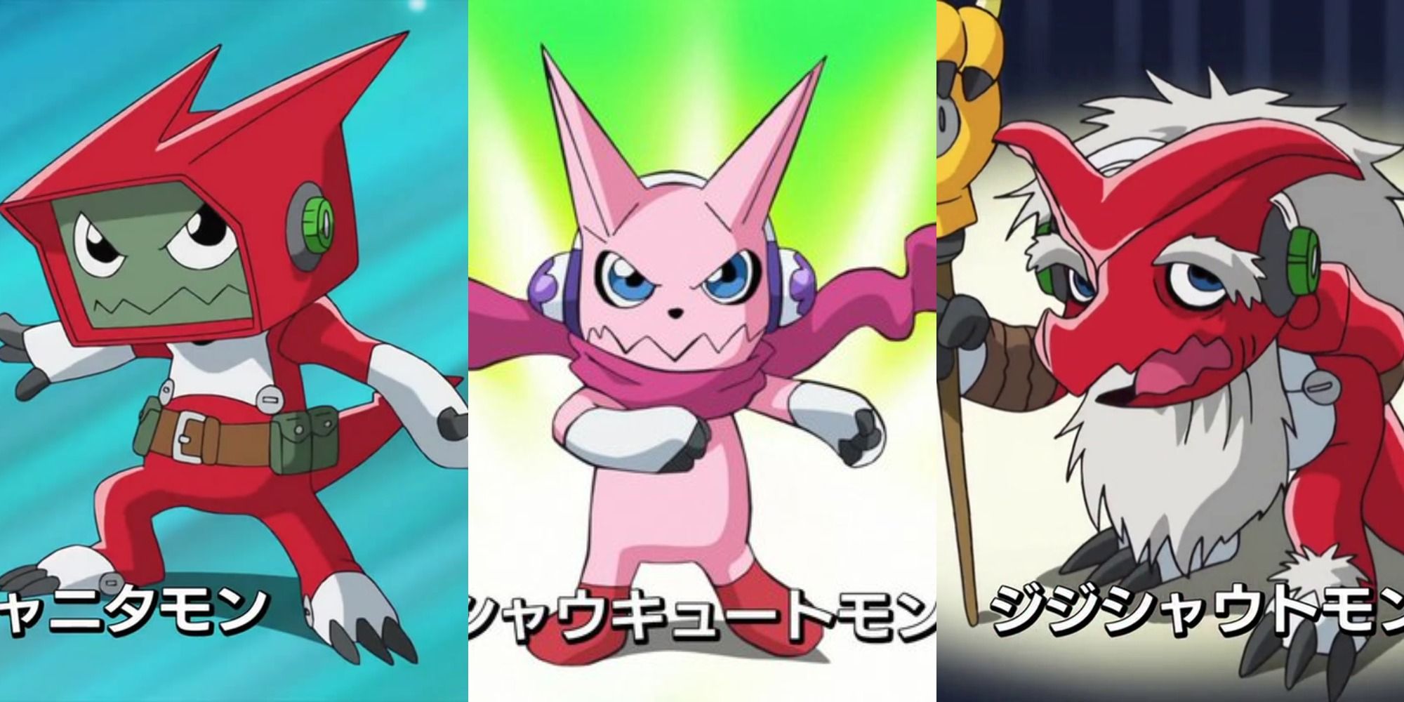 Digimon Fusion Shounitamon, CuteShoutmon, JijiShoutmon