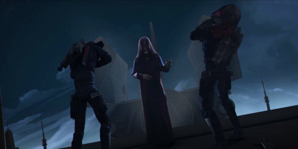 Sidious Force Chokes Mandalorians Star Wars the Clone Wars