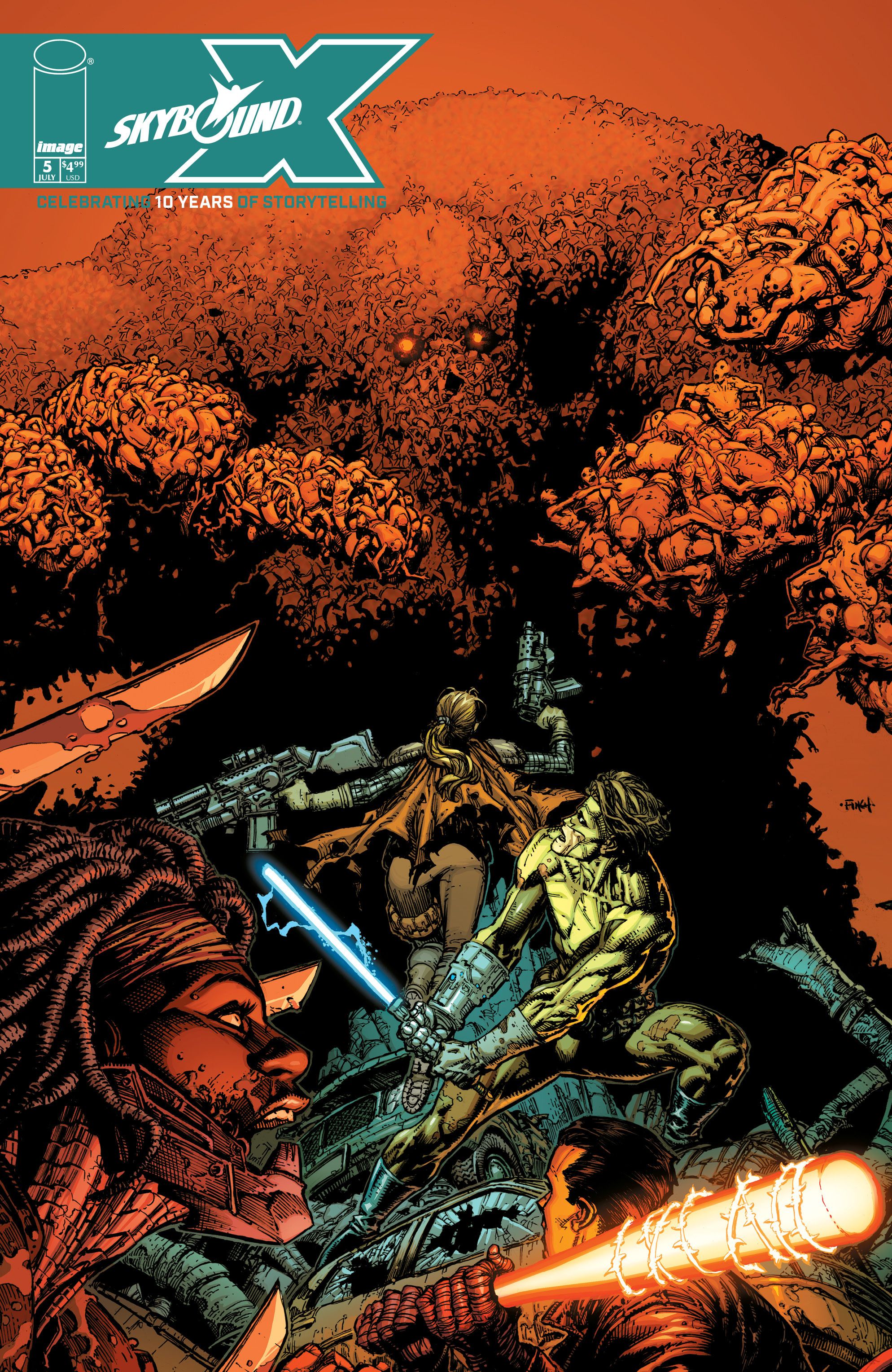 David Finch's Skybound X #5 cover