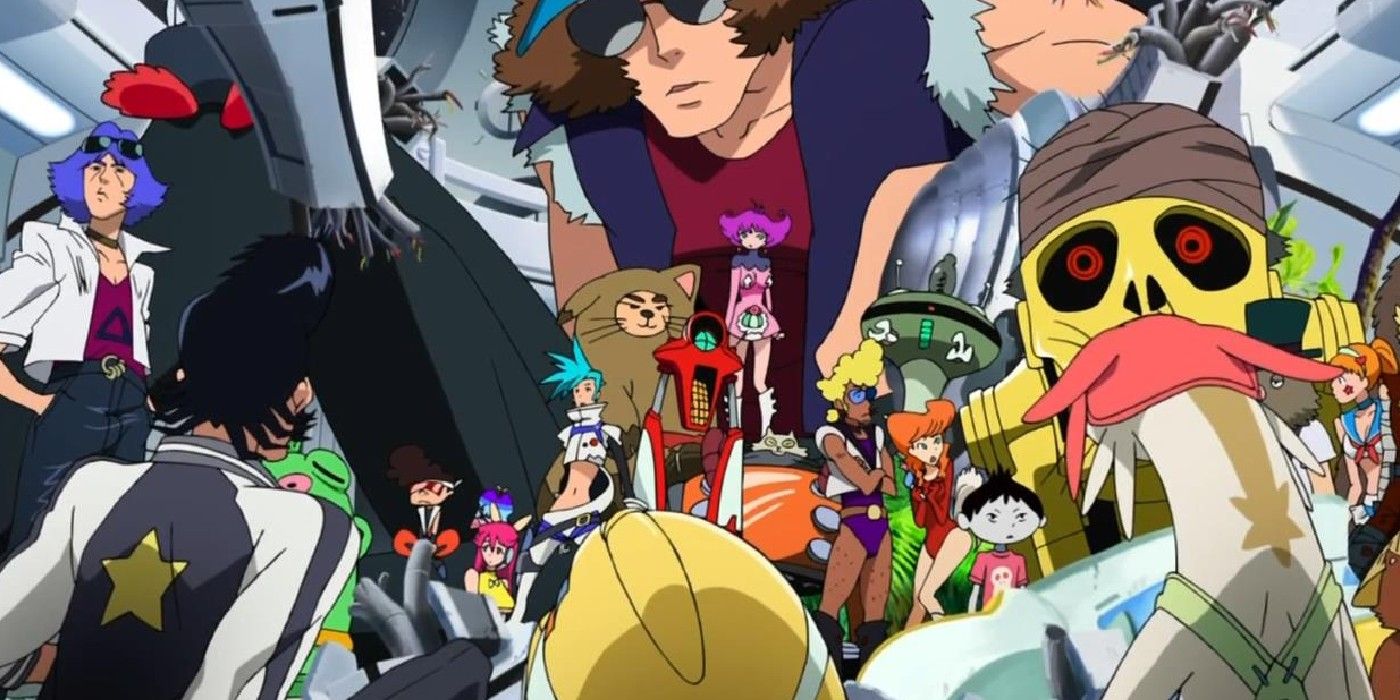 Dandy meets his variants in the Space Dandy anime