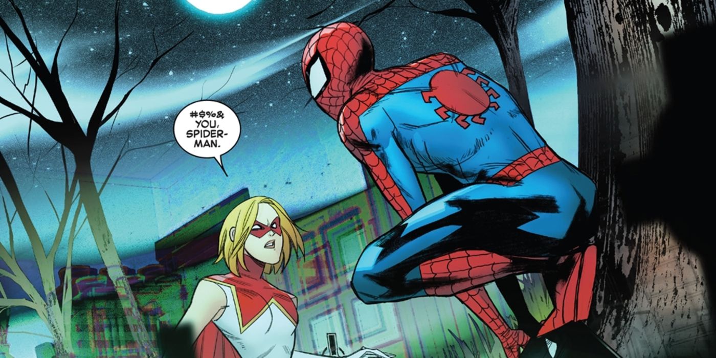 Spider-Man impersonates Star's mom lol
