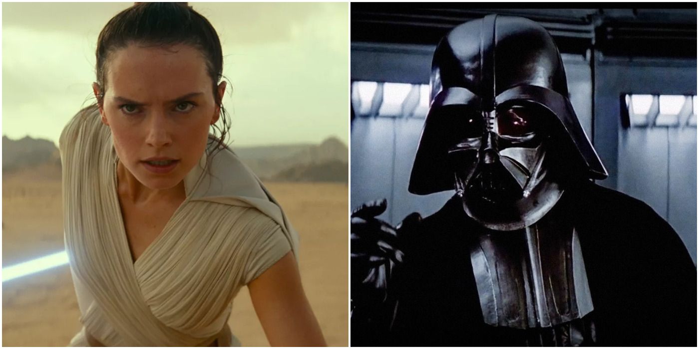 Rey Skywalker and Darth Vader
