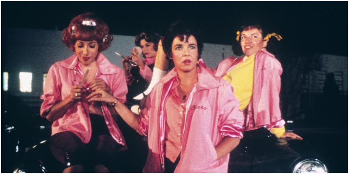 Stockard Channing leading the pink ladies grease
