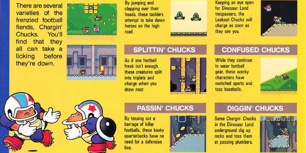 Nintendo Super Mario World Chargin Chuck Varieties