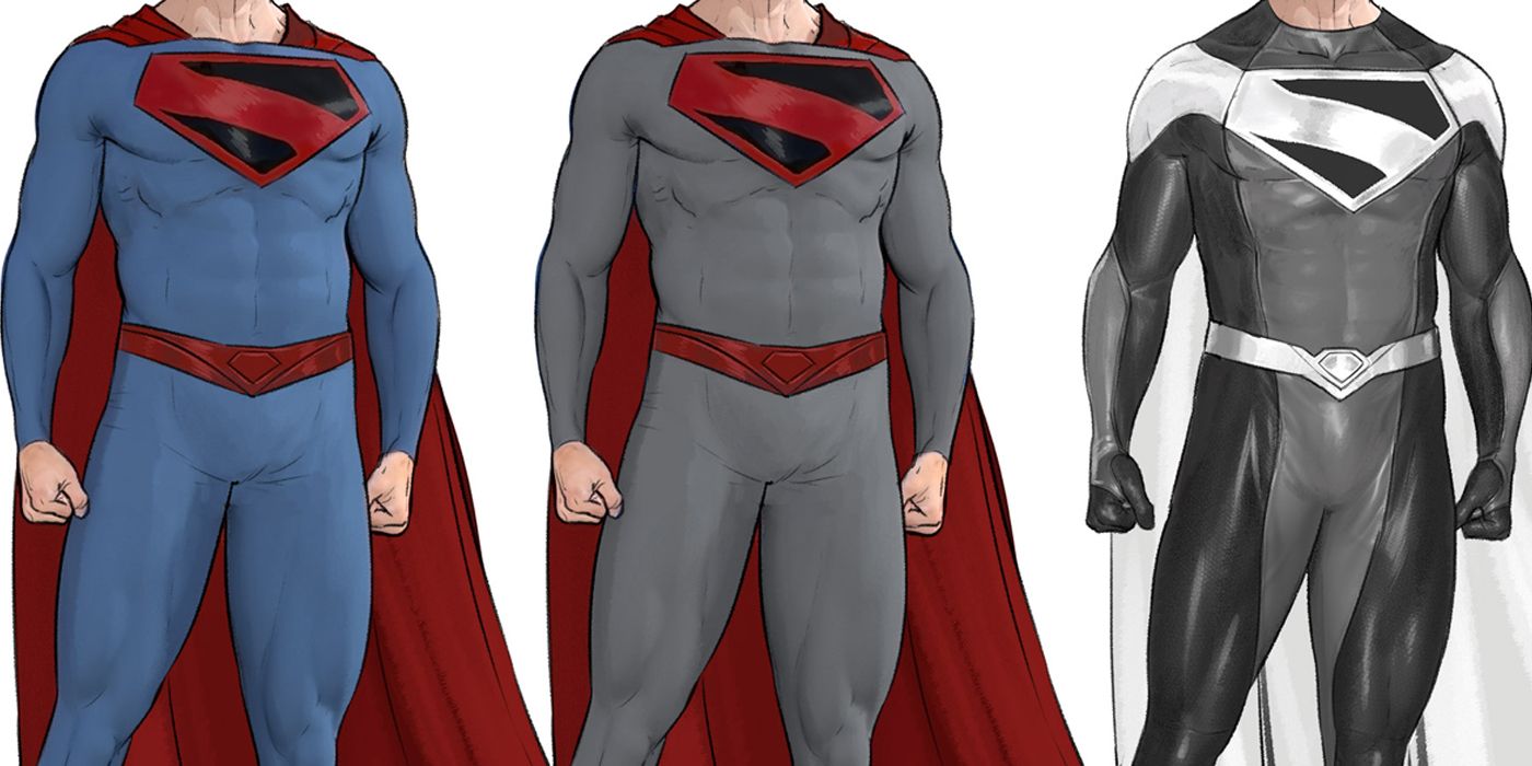 Superman Concept Art Reveals Old Man of Steel in New Costumes