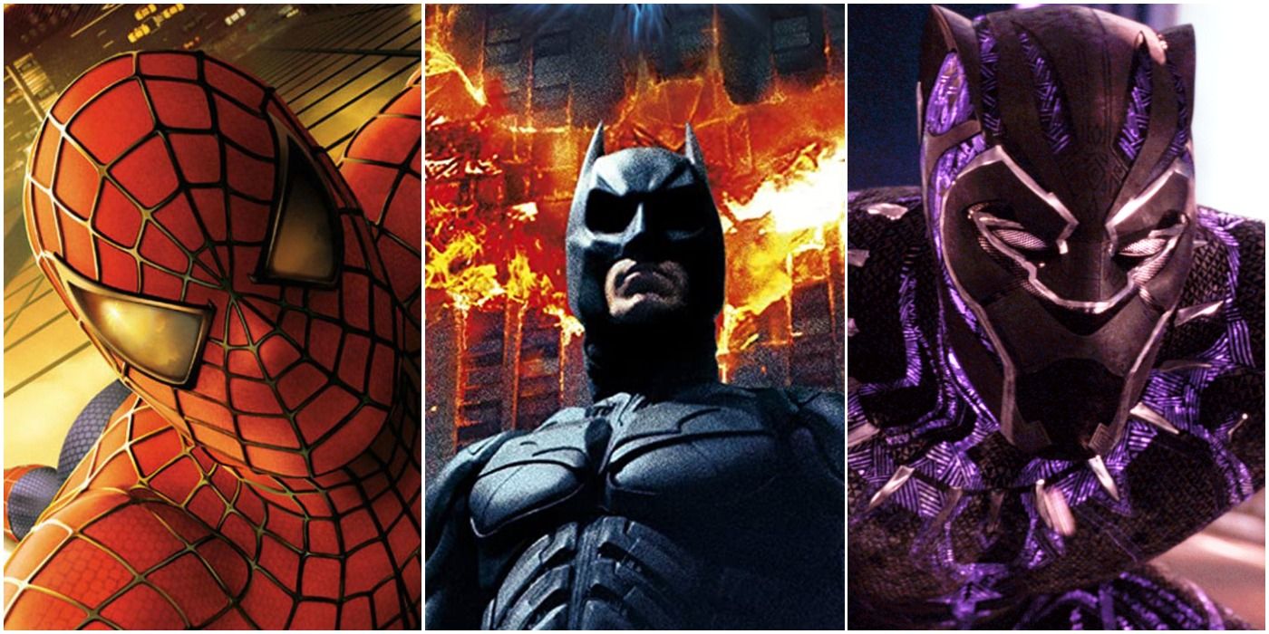 Spider-Man 2002, The Dark Knight 2008, Black Panther 2018