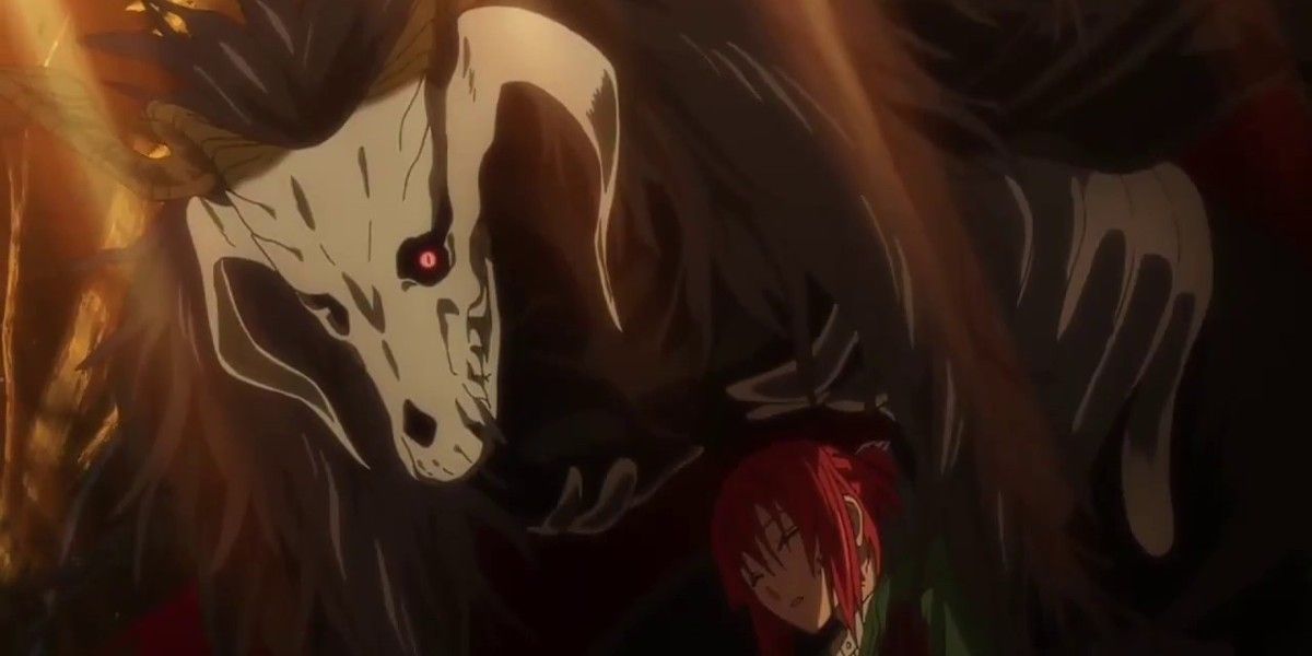 Chise gets mad and Elias transforms into a monster.