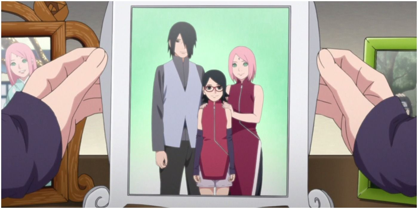 A Picture Of Sarada's Family in Boruto