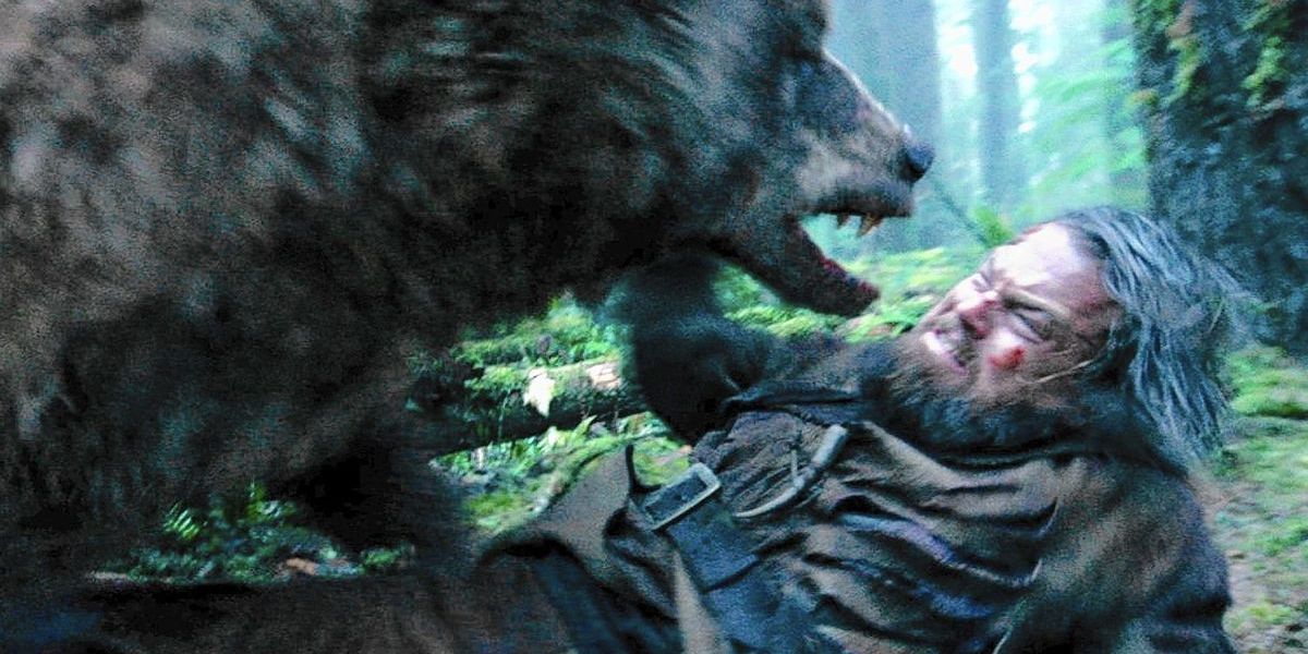 The bear attack in The Revenant.
