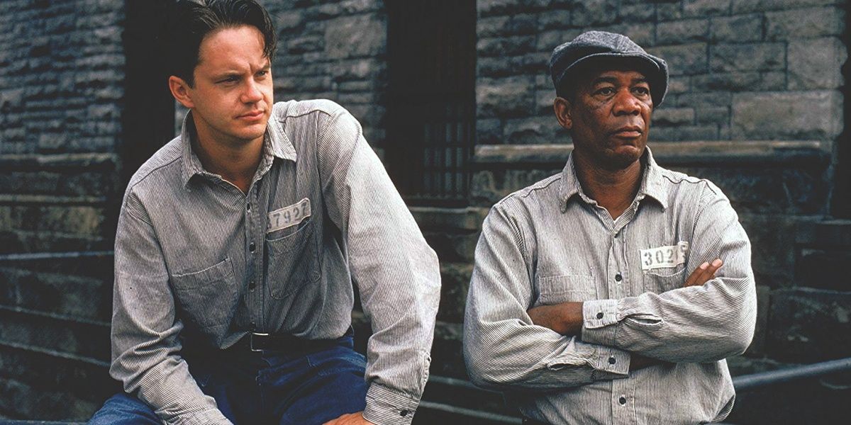 Andy Dufresne and Ellis Redding in The Shawshank Redemption.