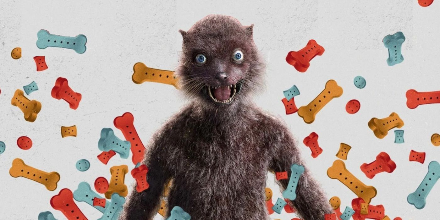 An image from the poster for The Suicide Squad character Weasel.