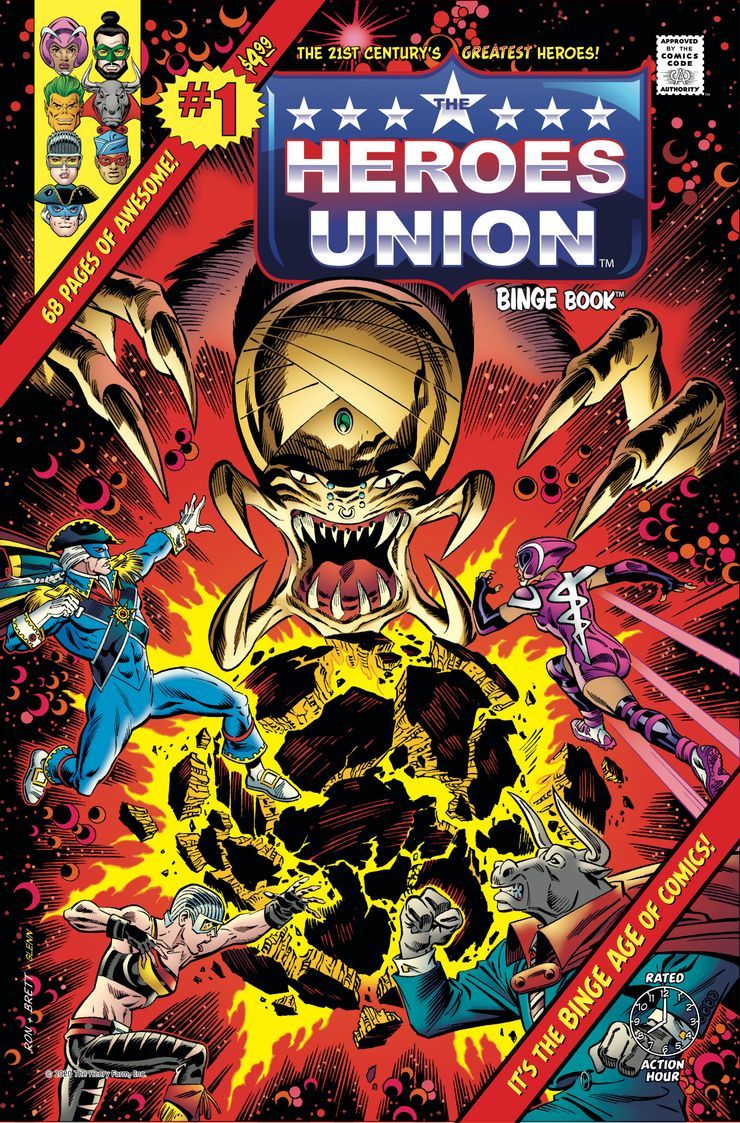 The Heroes Union #1 cover from Binge Books