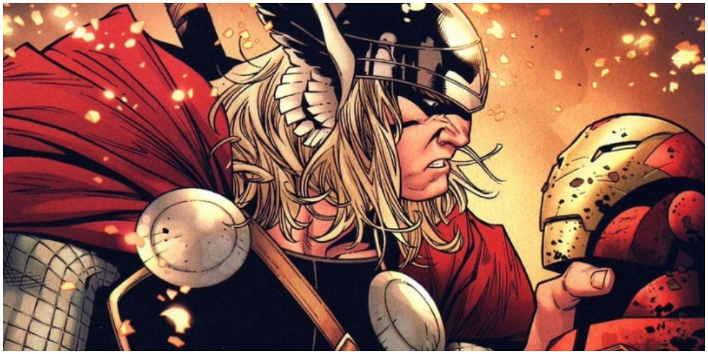 Thor Reading Iron Man The Riot Act