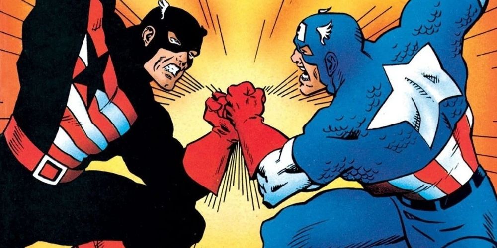 US Agent John Walker vs Captain America Steve Rogers Marvel