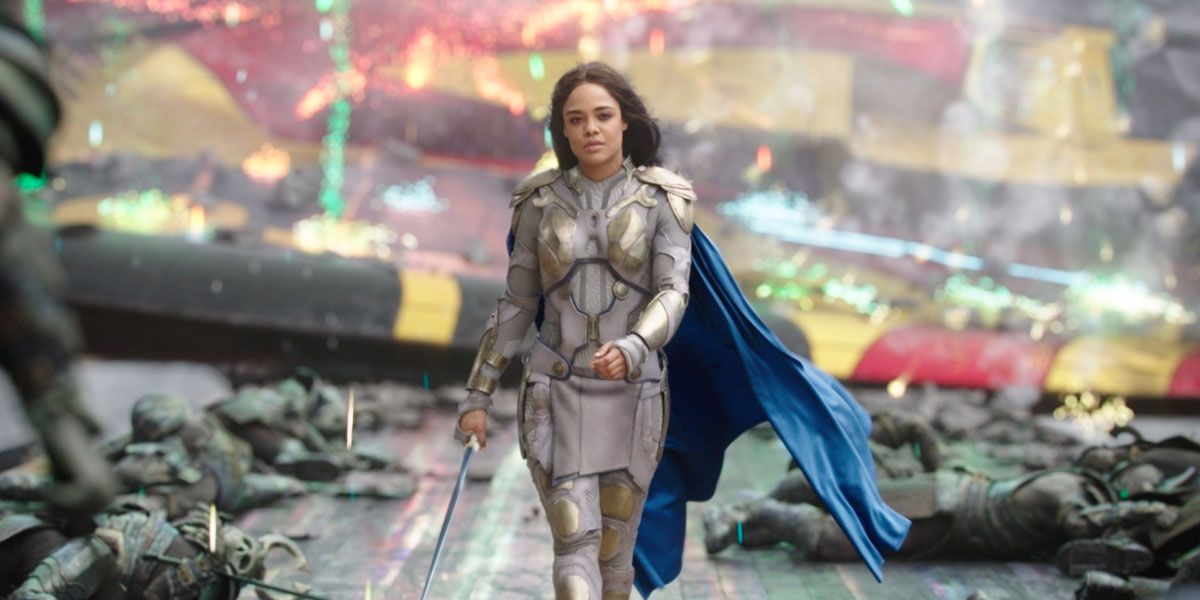 Valkyrie in her Asgardian armor