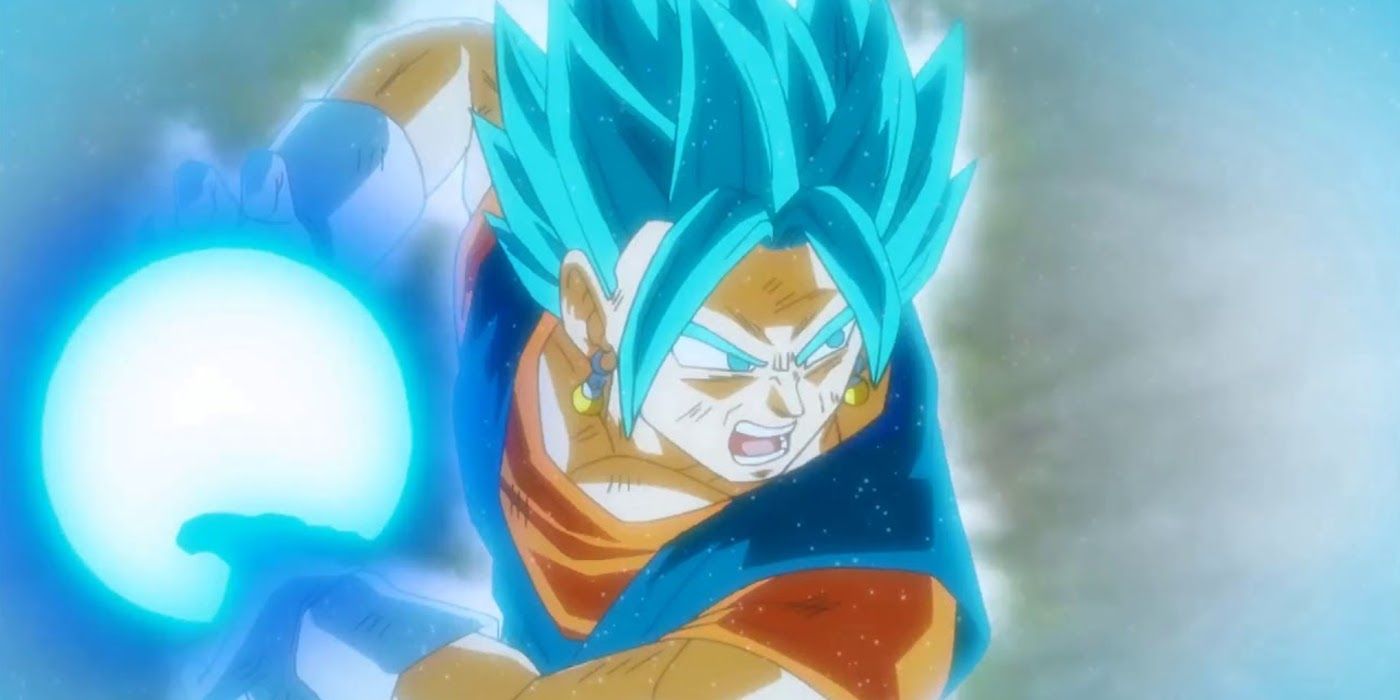 Vegito Blue uses the Final Kamehameha in Dragon Ball Super