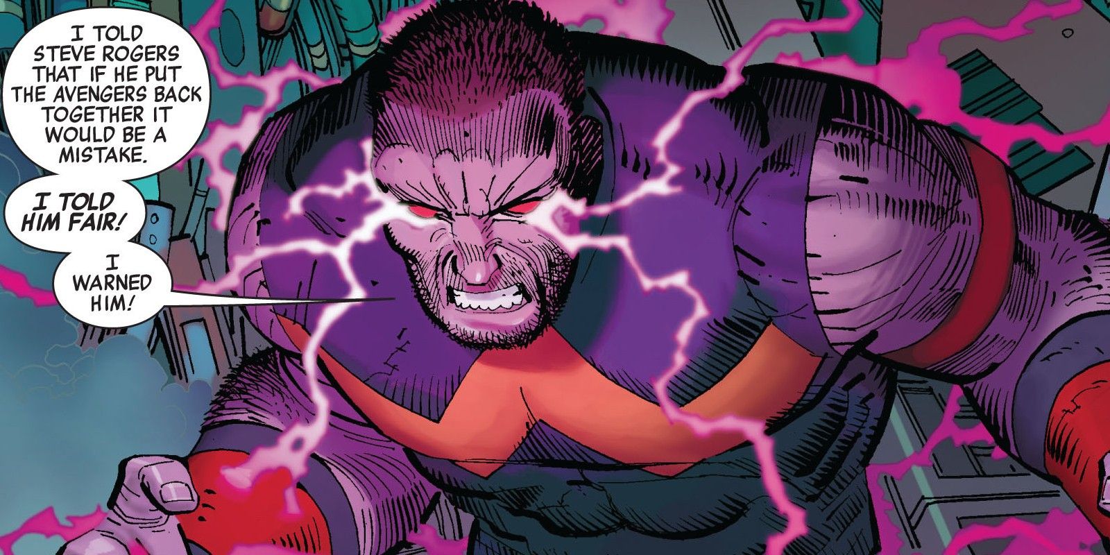 Wonder Man Fighting the Avengers in 2010's Avengers #2