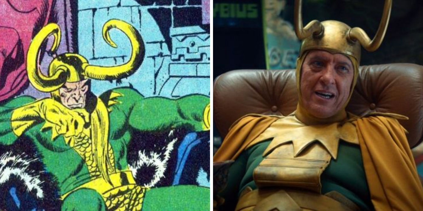 Classic Loki in the comics & in the TV series