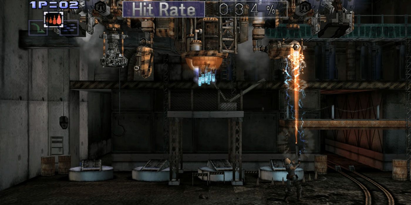 The player clearing a stage in Contra: Shattered Soldier