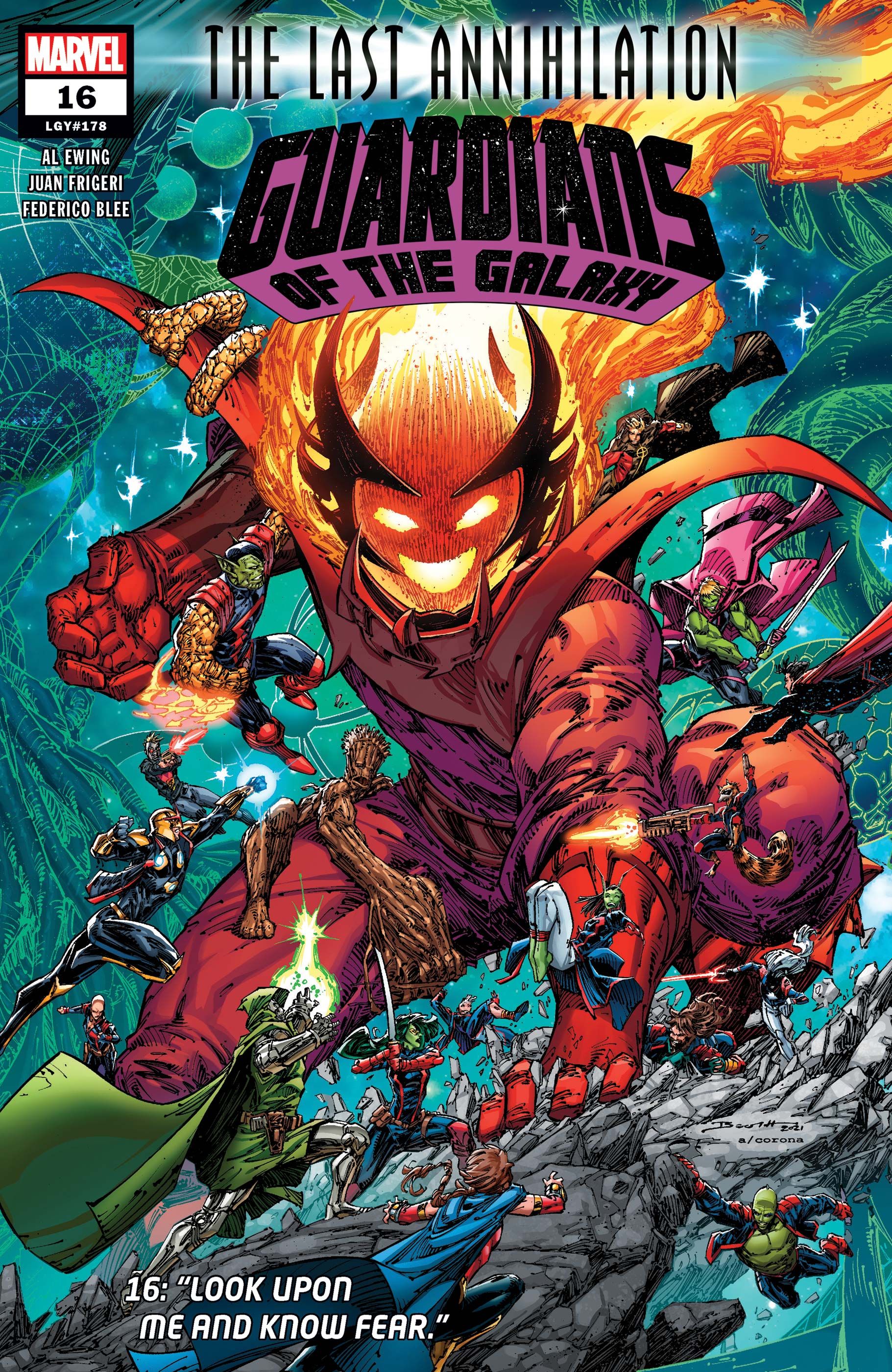 Dormammu attacks the Guardians of the Galaxy