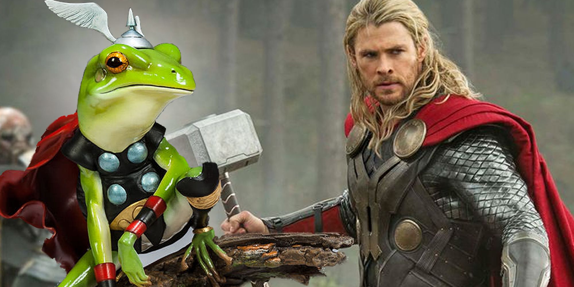 Loki Deleted Scene Reveals Chris Hemsworth's Frog Thor Battling Tom Hiddleston's God