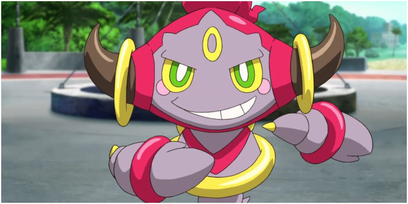 Pokemon Hoopa Confined stands at the ready