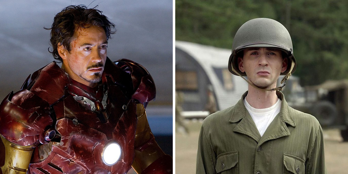 Tony Stark as Iron Man (2008) & Steve Rogers in Captain America
