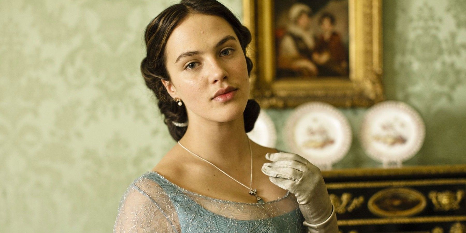 Jessica Brown Findlay as Lady Sybil in Downton Abbey.