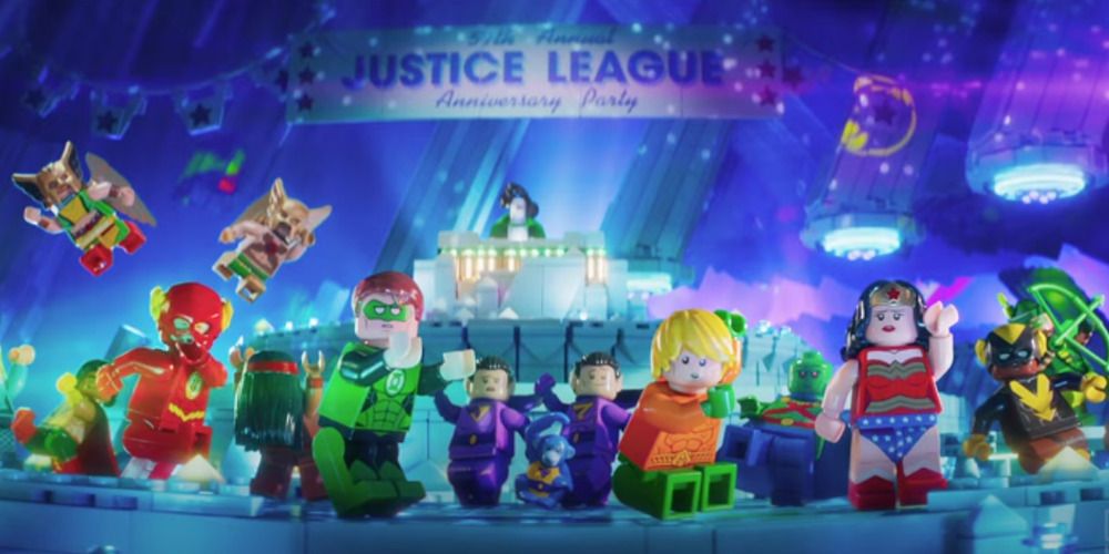 Lego batman movie justice league sales party set