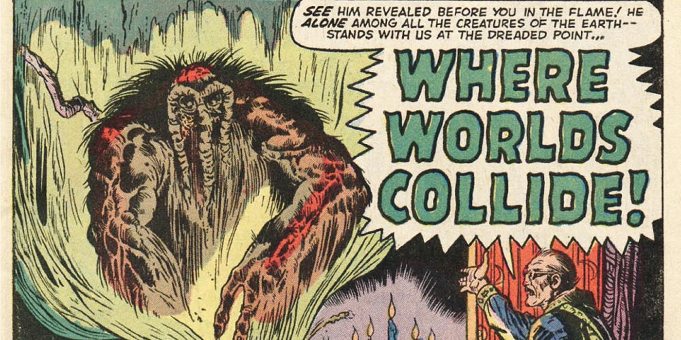 a magician reveals that Man-Thing is the nexus of all realities