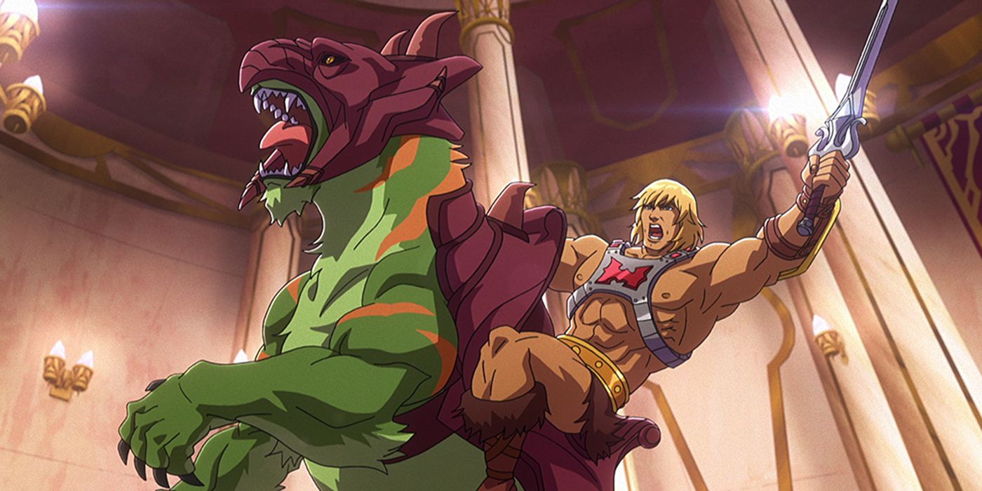 He-Man and Battle Cat in Masters of the Universe: Revelation
