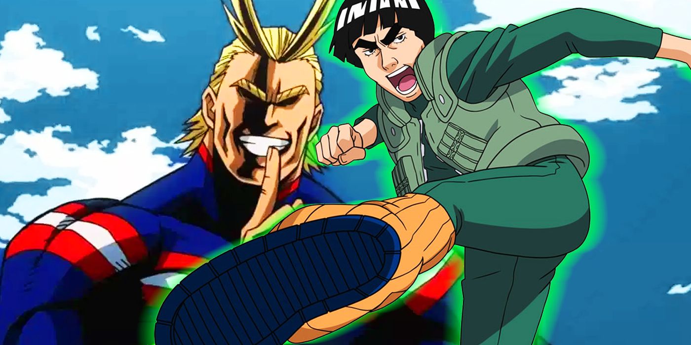 might guy from naruto and all might from my hero academia