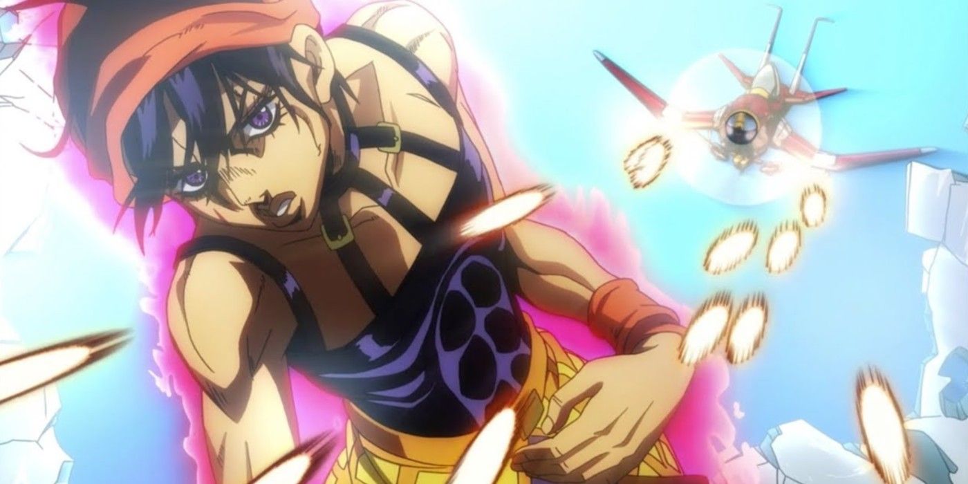 Narancia uses Lil Bomber to locate enemies