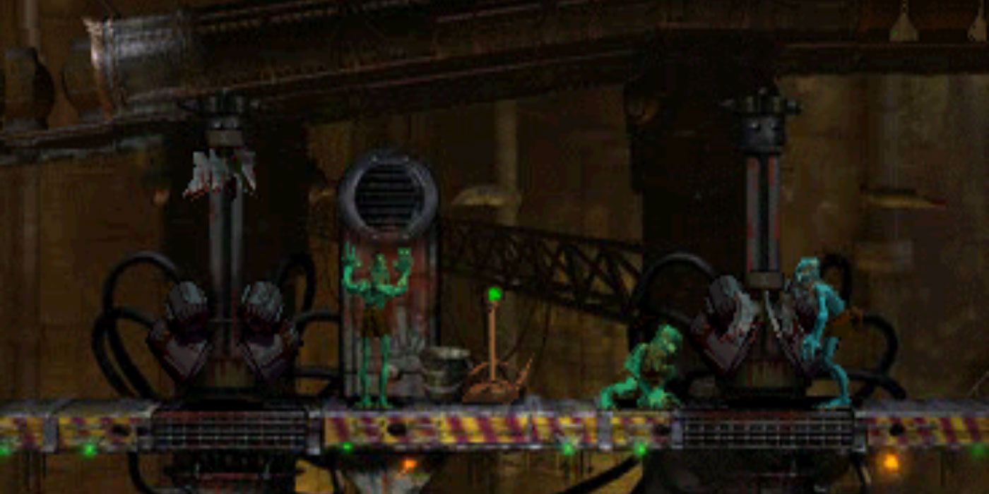 Abes' Oddysee gameplay in the Oddworld series
