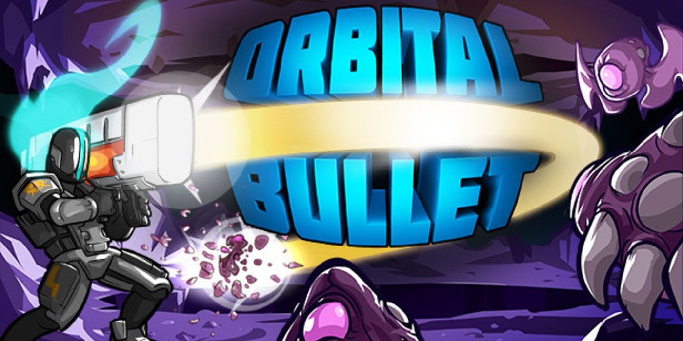 orbital bullet roguelite title screen
