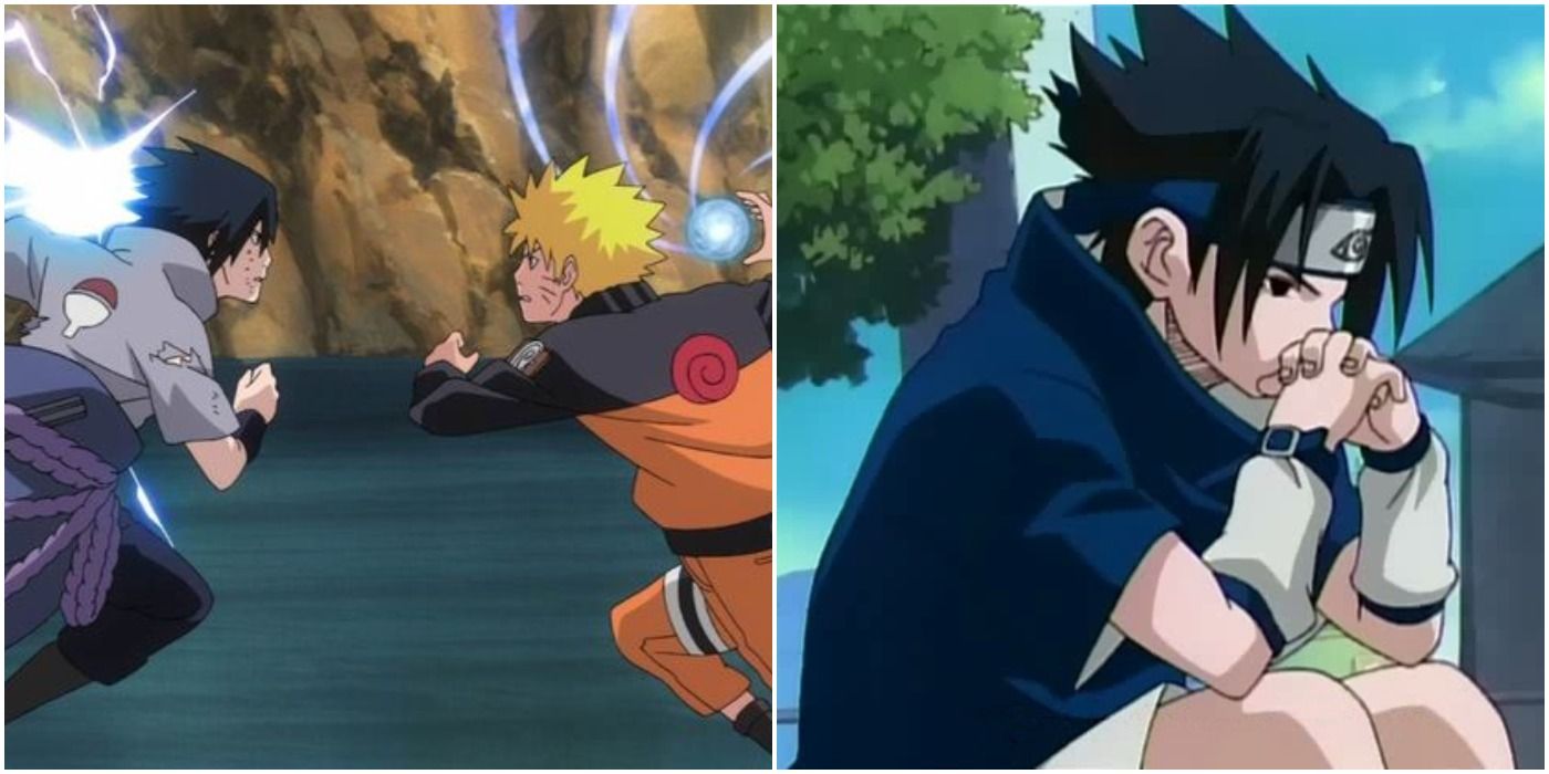 Sasuke Naruto Battle Sasuke Lonely Split