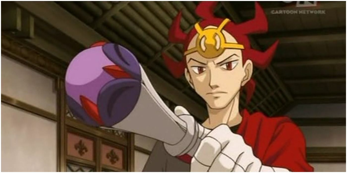 Marcus from the Pokemon movie Arceus &amp; The Jewel Of Life holding a scepter