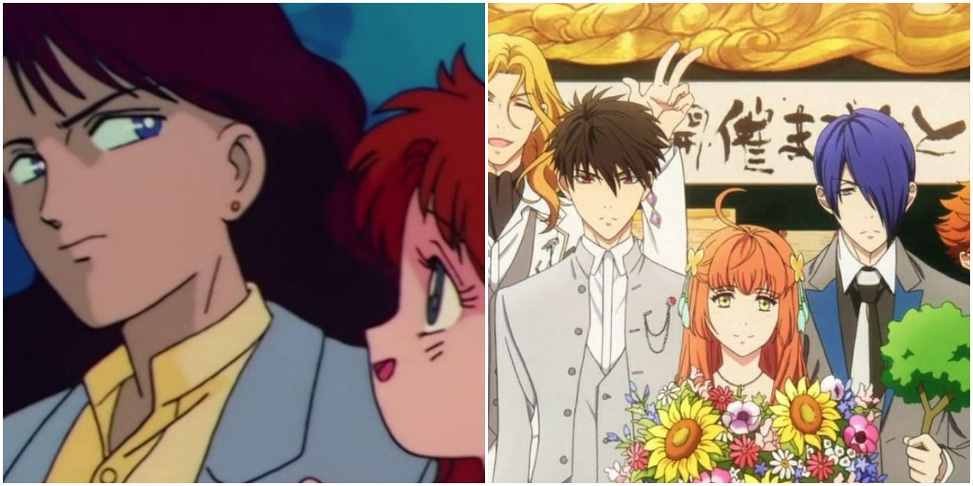 Nephrite and Naru from Sailor Moon and the cast of Magic Kyun Renaissance
