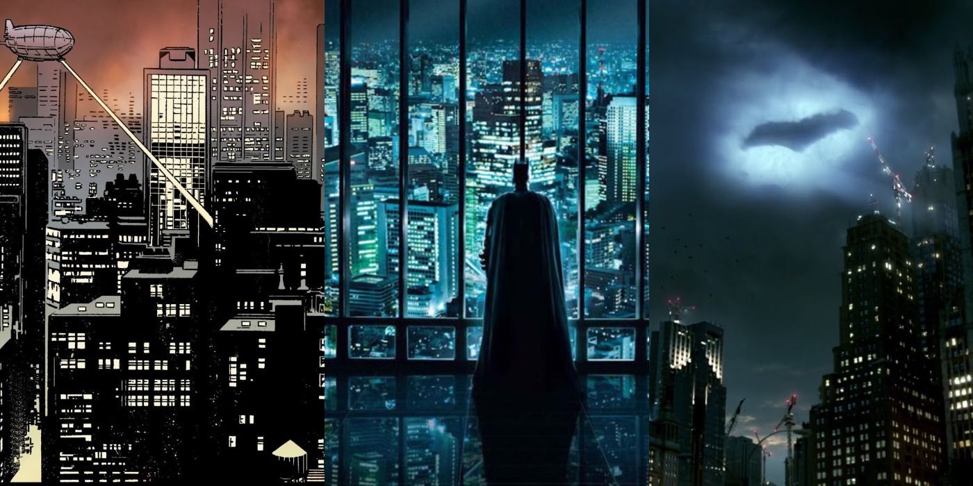 Gotham City Bat Signal Christopher Nolan