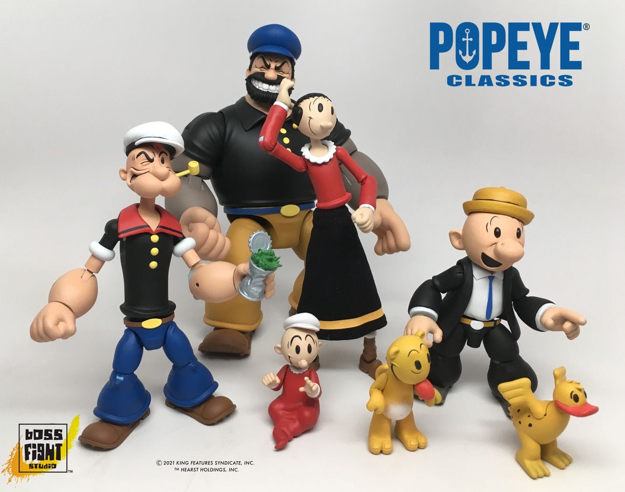 The Popeye Gang, from Boss Fight Studio's Popeye Classics toyline.