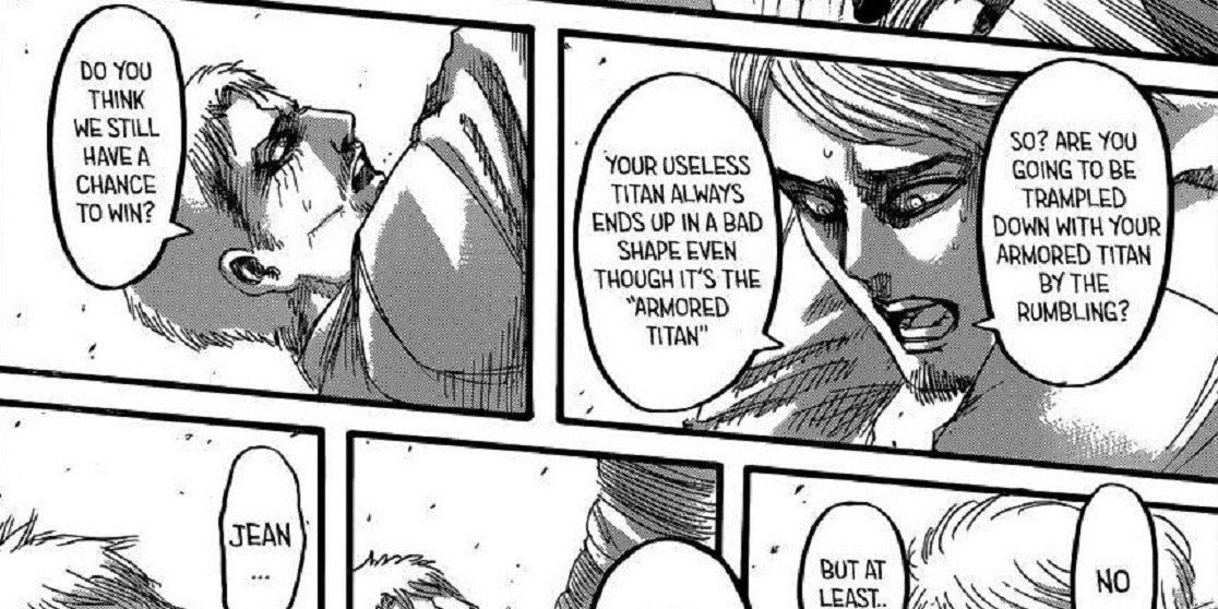 Reiner and jean during the rumbling