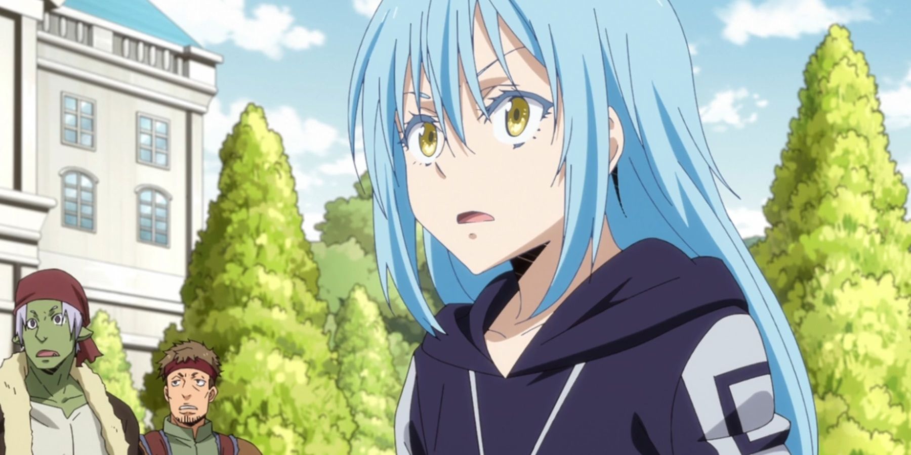 Rimuru Tempest looking surprised in That Time I Got Reincarnated As A Slime.