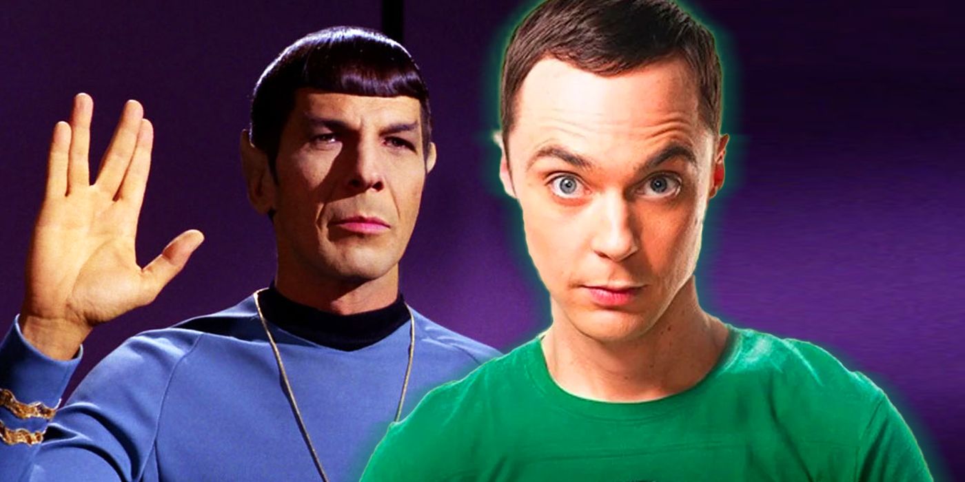 sheldon from the big bang theory and spock from star trek