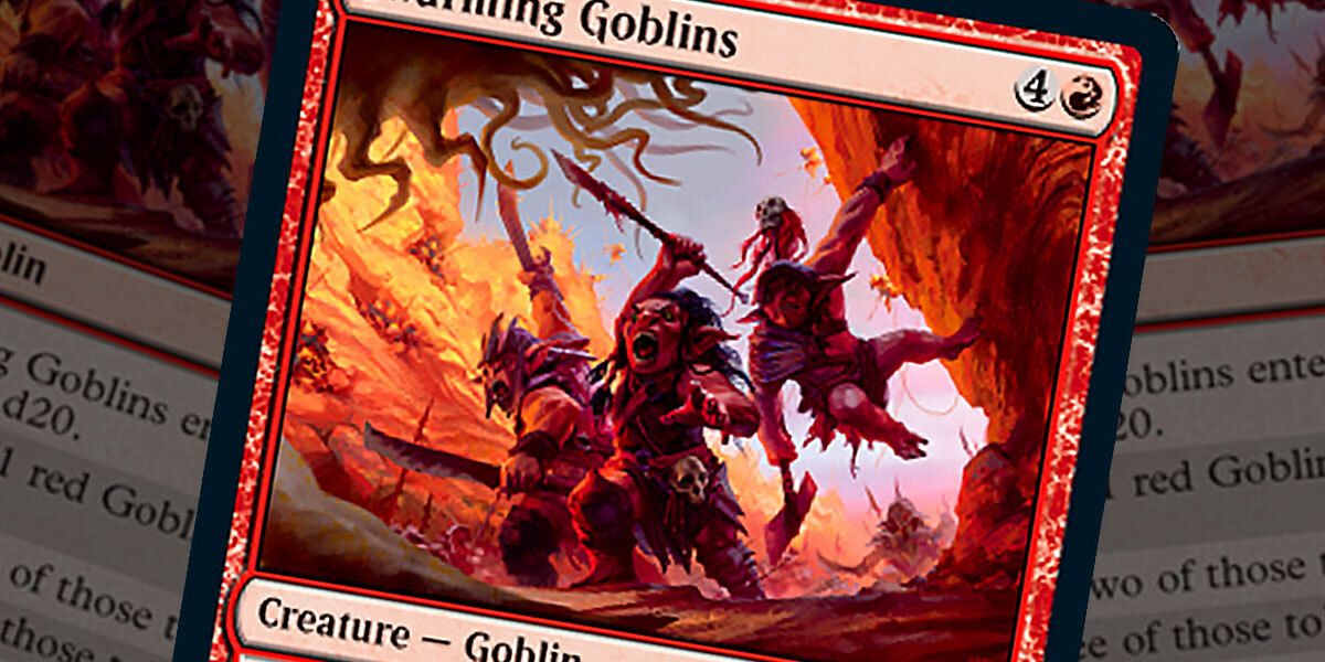 Swarming Goblins Card Art Magic The Gathering