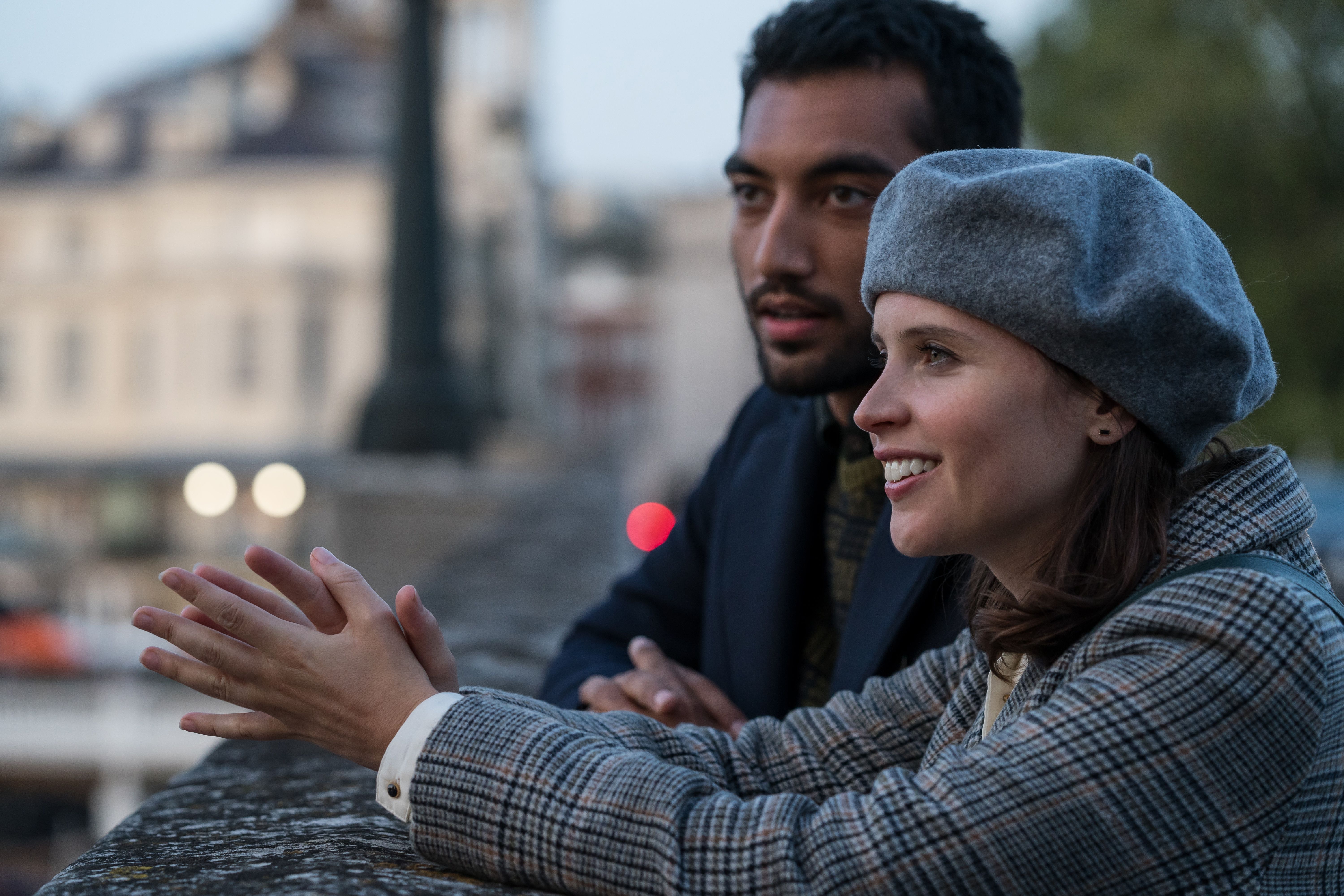 Nabhaan Rizwan and Felicity Jones in The Last Letter From Your Lover