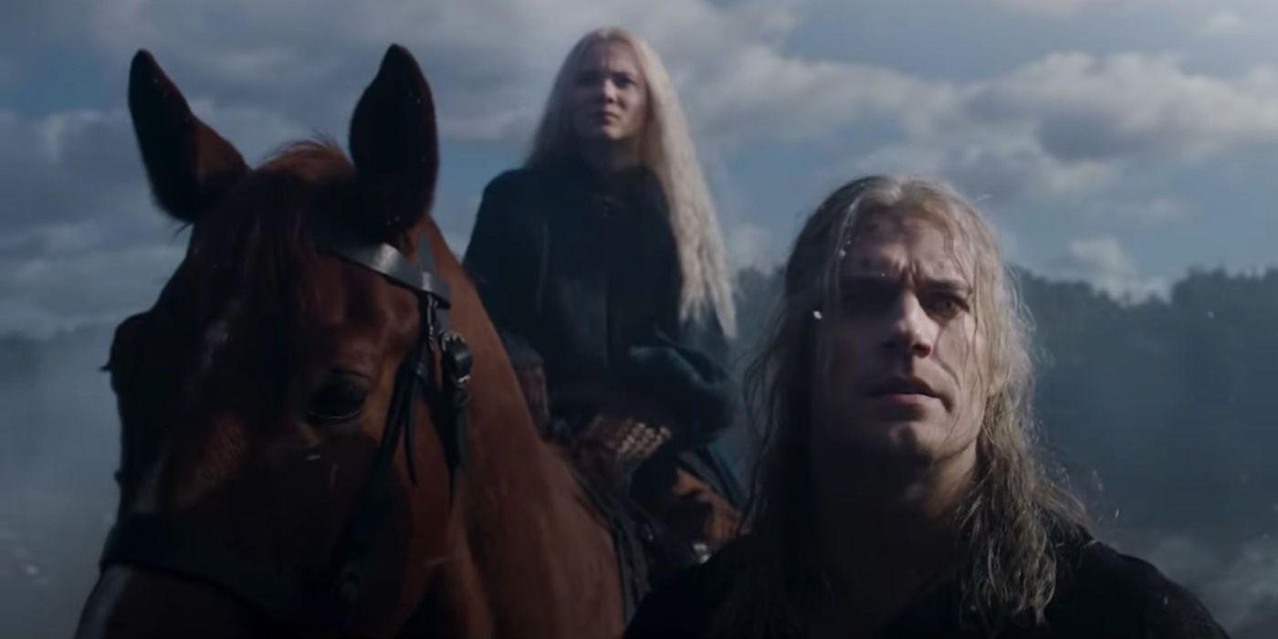 Ciri and Geralt together in The Witcher on Netflix