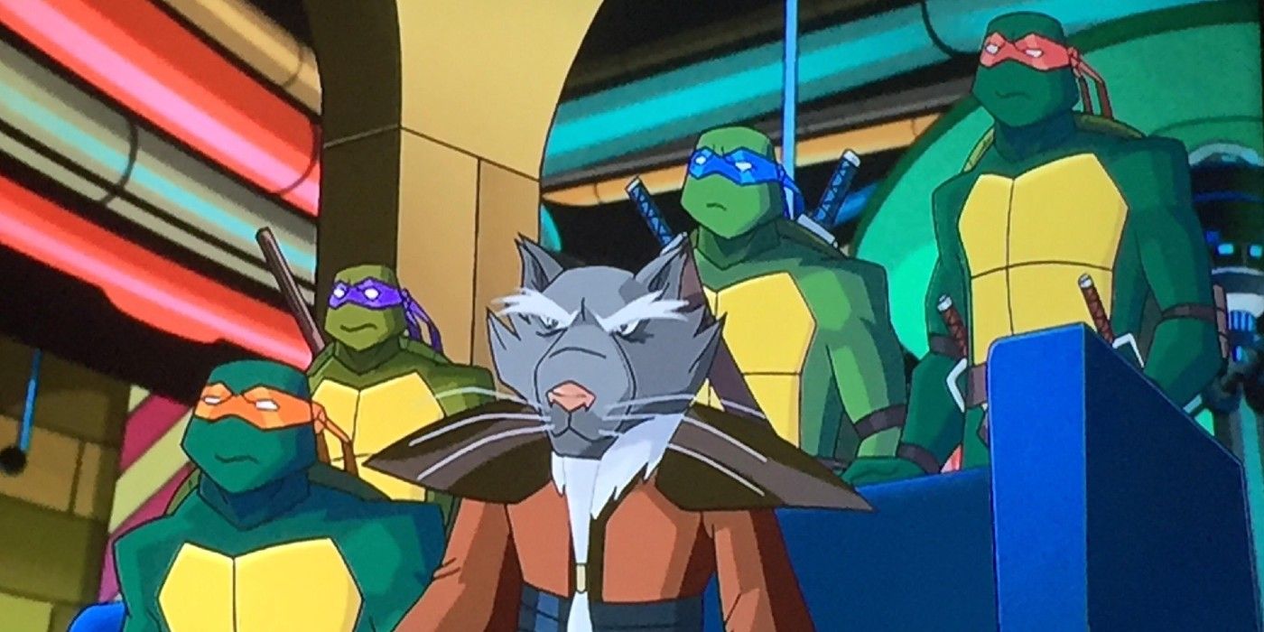 TMNT: Back to the Sewer – 7th season of the 2003 TMNT show – featuring the four turtles and Splinter