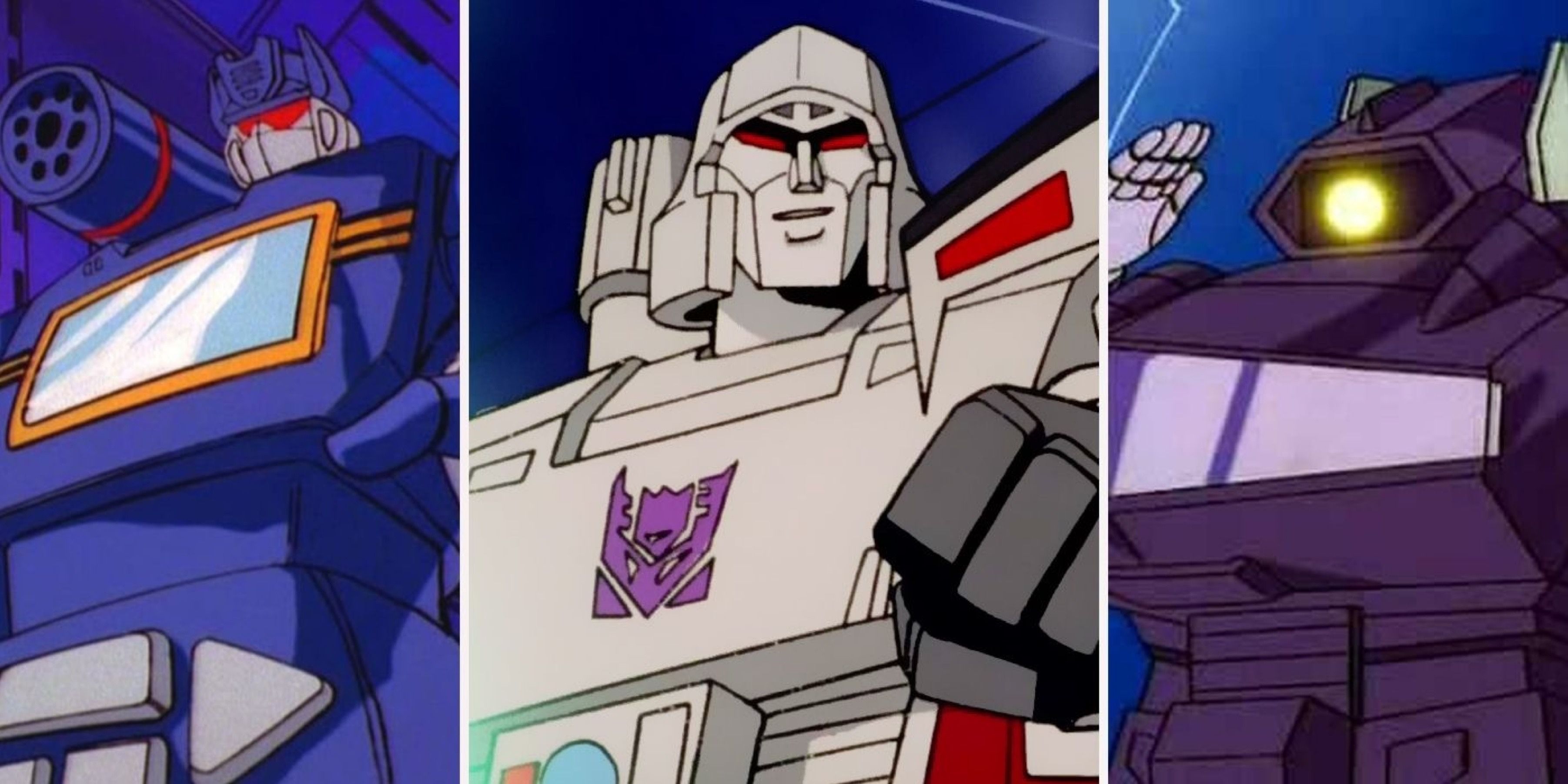 Megatron, Soundwave and Shockwave from Transformers 80s cartoon
